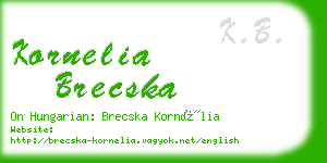 kornelia brecska business card